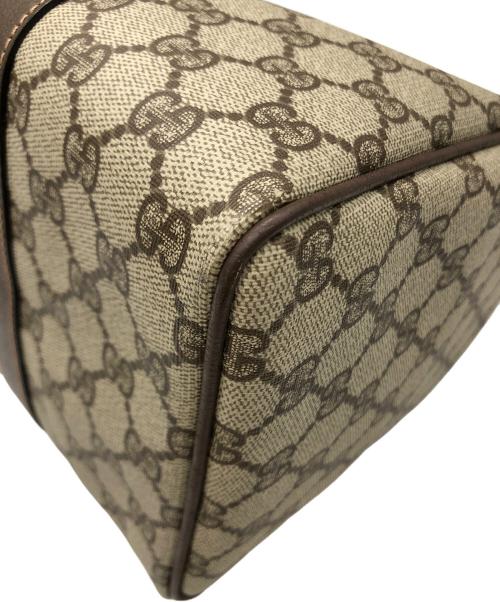 GUCCI（グッチ）GUCCI (グッチ) PVCボストンバッグ ブラウンの古着・服飾アイテム