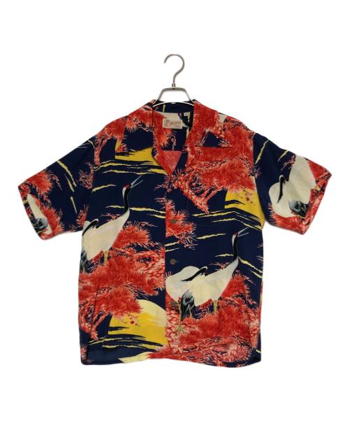 Sun Surf（サンサーフ）Sun Surf (サンサーフ) アロハシャツ レッド×ネイビー サイズ:Sの古着・服飾アイテム