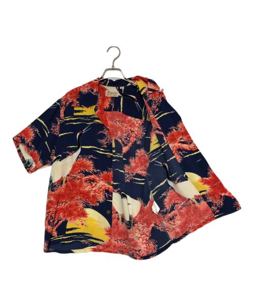 Sun Surf（サンサーフ）Sun Surf (サンサーフ) アロハシャツ レッド×ネイビー サイズ:Sの古着・服飾アイテム