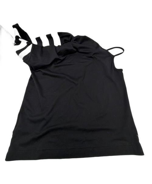 Y-3（ワイスリー）Y-3 (ワイスリー) タンクトップ ブラック×ホワイト サイズ:SIZE XSの古着・服飾アイテム