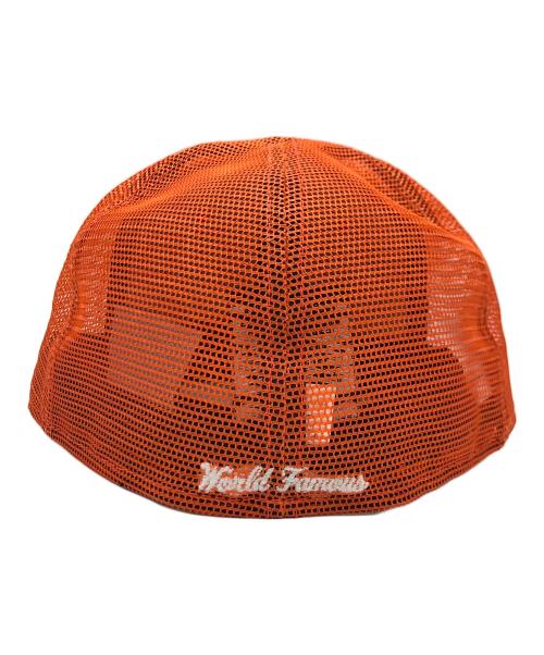 New Era（ニューエラ）New Era (ニューエラ) SUPREME (シュプリーム) キャップ オレンジの古着・服飾アイテム
