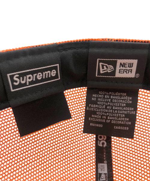 New Era（ニューエラ）New Era (ニューエラ) SUPREME (シュプリーム) キャップ オレンジの古着・服飾アイテム