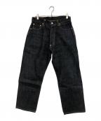 EVISU×LUCKY STRIKEエヴィス×ラッキーストライク）の古着「ボタンフライデニムパンツ」｜インディゴ