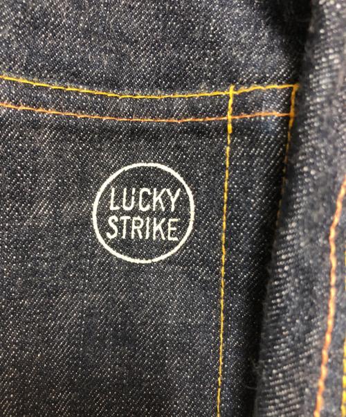 EVISU（エヴィス）EVISU (エビス) LUCKY STRIKE (ラッキーストライク) ボタンフライデニムパンツ インディゴ サイズ:W34×L25の古着・服飾アイテム