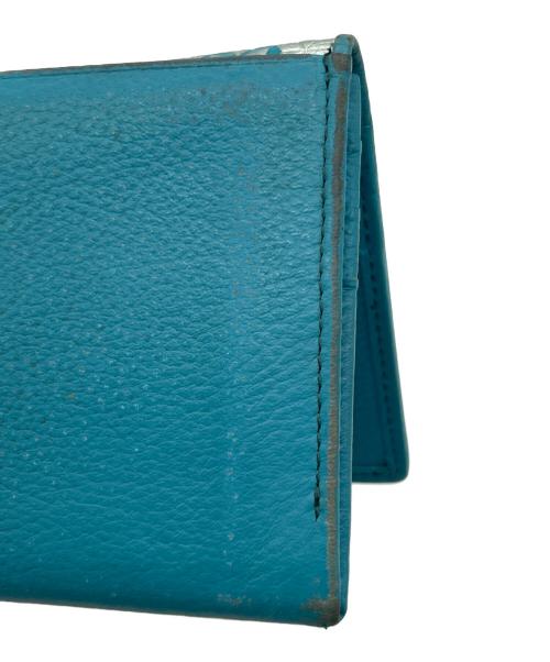 浅草文庫（アサクサブンコ）浅草文庫 (アサクサブンコ) 長財布 シルバー×グリーンの古着・服飾アイテム