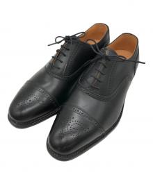 SCOTCH GRAIN（スコッチグレイン）の古着「セミブローグシューズ」｜ブラック