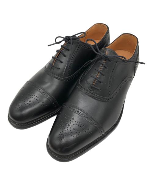 SCOTCH GRAIN（スコッチグレイン）SCOTCH GRAIN (スコッチグレイン) セミブローグシューズ ブラック サイズ:25.5㎝の古着・服飾アイテム