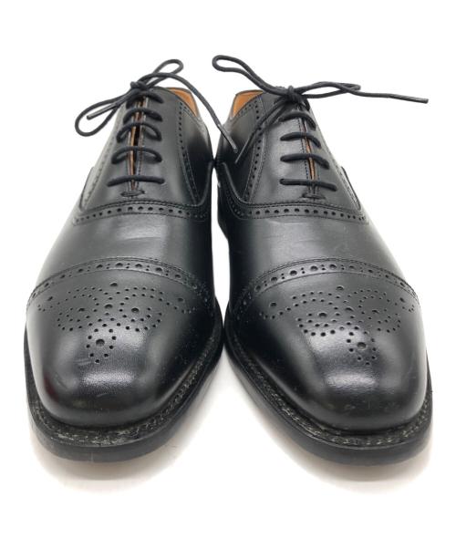 SCOTCH GRAIN（スコッチグレイン）SCOTCH GRAIN (スコッチグレイン) セミブローグシューズ ブラック サイズ:25.5㎝の古着・服飾アイテム