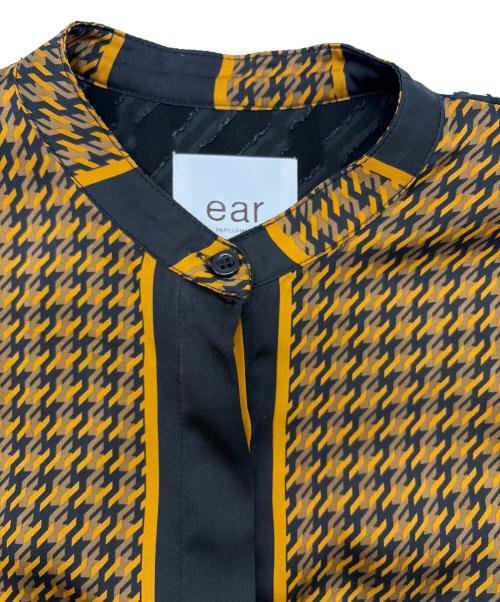 ear PAPILLONNER（イアパピヨネ）ear PAPILLONNER (イアパピヨネ) スカーフ風プリーツワンピース ネイビー×イエロー サイズ:SIZE Freeの古着・服飾アイテム