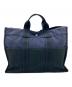 HERMES (エルメス) トートバッグ ネイビー：14000円