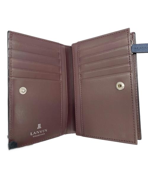 LANVIN COLLECTION（ランバンコレクション）LANVIN COLLECTION (ランバンコレクション) 2つ折り財布 クウルールドヴァン ネイビーの古着・服飾アイテム