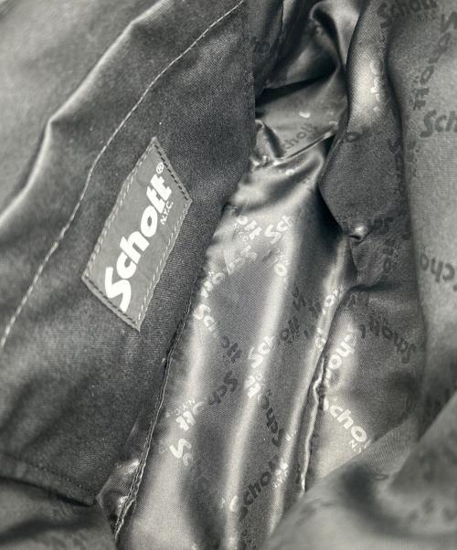 Schott（ショット）Schott (ショット) ミニ ライダース トートバッグ ブラックの古着・服飾アイテム