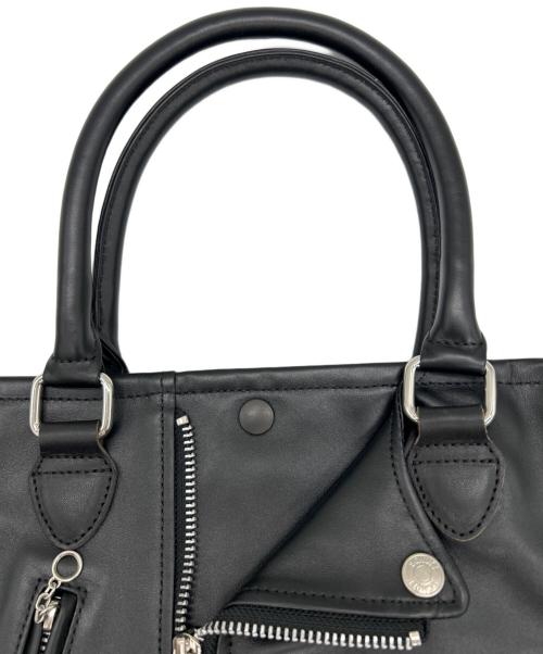 Schott（ショット）Schott (ショット) ミニ ライダース トートバッグ ブラックの古着・服飾アイテム