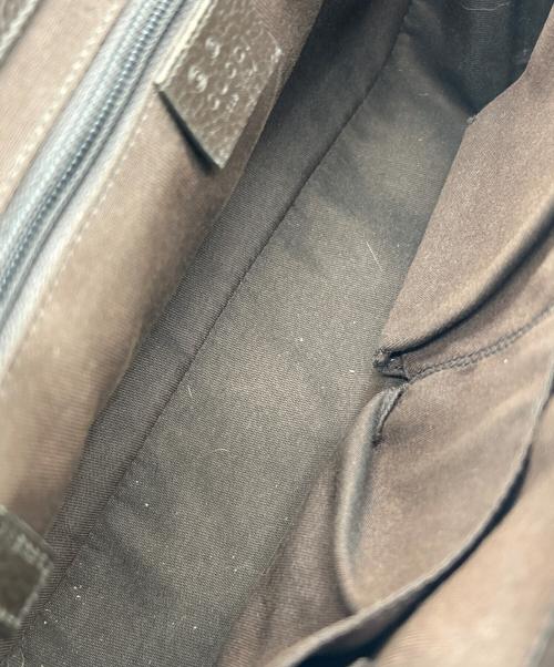 GUCCI（グッチ）GUCCI (グッチ) フラップショルダーバッグ ベージュ×ブラウンの古着・服飾アイテム