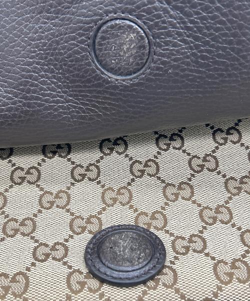 GUCCI（グッチ）GUCCI (グッチ) フラップショルダーバッグ ベージュ×ブラウンの古着・服飾アイテム