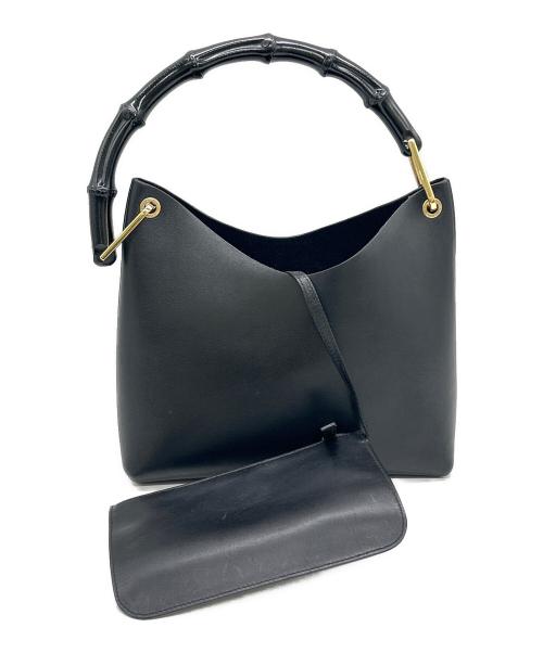 GUCCI（グッチ）GUCCI (グッチ) ワンショルダーバッグ ブラックの古着・服飾アイテム
