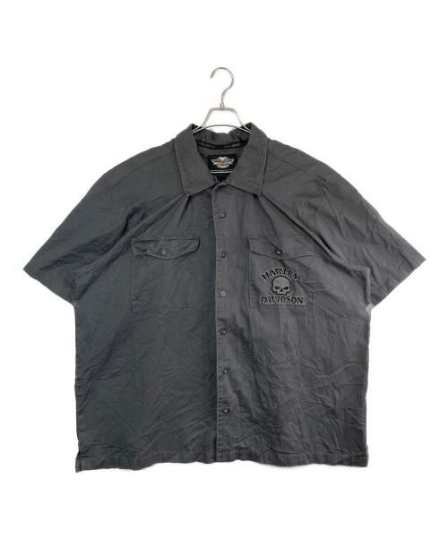 HARLEY-DAVIDSON（ハーレーダビッドソン）HARLEY-DAVIDSON (ハーレーダビッドソン) ワークシャツ グレー サイズ:3XLの古着・服飾アイテム