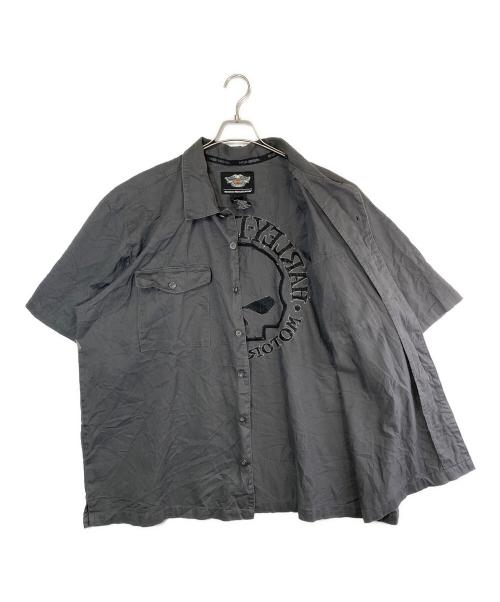 HARLEY-DAVIDSON（ハーレーダビッドソン）HARLEY-DAVIDSON (ハーレーダビッドソン) ワークシャツ グレー サイズ:3XLの古着・服飾アイテム