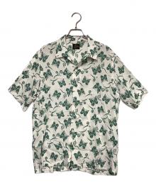 Needles（ニードルズ）の古着「半袖シャツ」｜ホワイト×グリーン