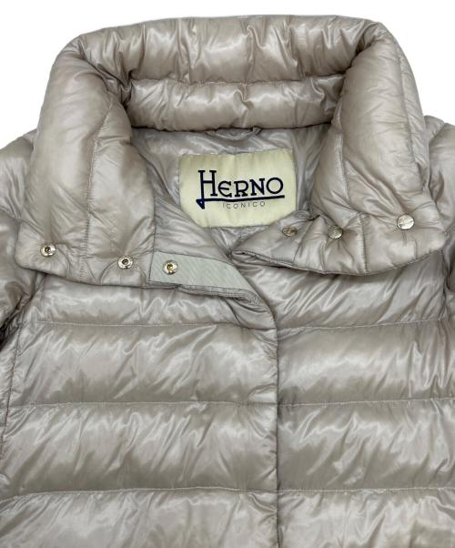 HERNO（ヘルノ）HERNO (ヘルノ) ダウンジャケット ベージュ サイズ:SIZE Lの古着・服飾アイテム