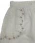 中古・古着 TSUHARU by samansa Mos2 (ツハル バイ サマンサモスモス) くり抜きモチーフ刺繍パンツ オフホワイト サイズ:SIZE Free 未使用品：5000円
