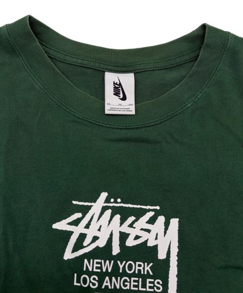 NIKE（ナイキ）NIKE (ナイキ) stussy (ステューシー) NRG SS INTERNATIONAL TEE グリーン サイズ:SIZE XXLの古着・服飾アイテム