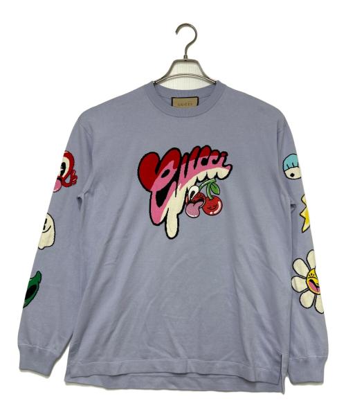 GUCCI（グッチ）GUCCI (グッチ) ニット パープル サイズ:SIZE Sの古着・服飾アイテム