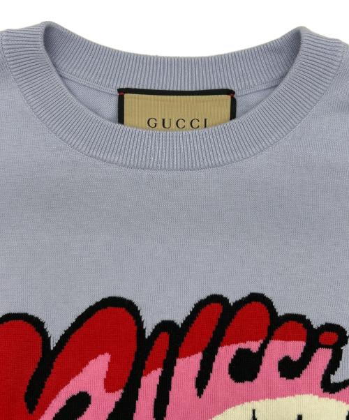 GUCCI（グッチ）GUCCI (グッチ) ニット パープル サイズ:SIZE Sの古着・服飾アイテム