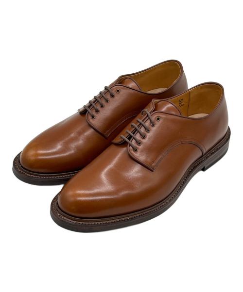 CALMANTHOLOGY（カルマンソロジー）CALMANTHOLOGY (カルマンソロジー) プレーントゥダービーシューズ ブラウン サイズ:UK8（26.5cm）の古着・服飾アイテム