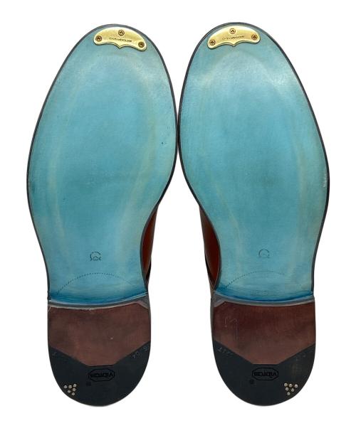 CALMANTHOLOGY（カルマンソロジー）CALMANTHOLOGY (カルマンソロジー) プレーントゥダービーシューズ ブラウン サイズ:UK8（26.5cm）の古着・服飾アイテム