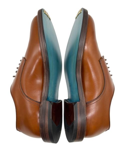 CALMANTHOLOGY（カルマンソロジー）CALMANTHOLOGY (カルマンソロジー) プレーントゥダービーシューズ ブラウン サイズ:UK8（26.5cm）の古着・服飾アイテム