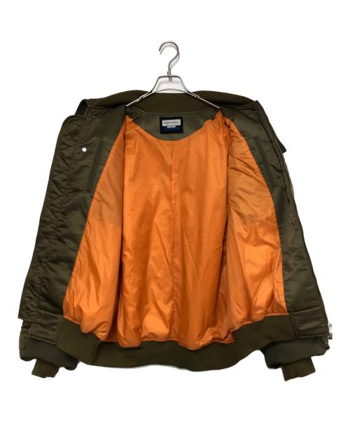 MAISON SPECIAL（メゾンスペシャル）MAISON SPECIAL (メゾンスペシャル) MA-1 Mix Prime-Over Puffer Jacket グリーン サイズ:Mの古着・服飾アイテム