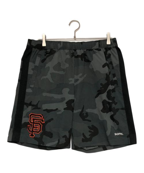 F.C.R.B.（エフシーレアルブリストル）F.C.R.B. (エフシーレアルブリストル) SOPH. (ソフ) ゲームパンツ グレー×ブラック サイズ:LLの古着・服飾アイテム