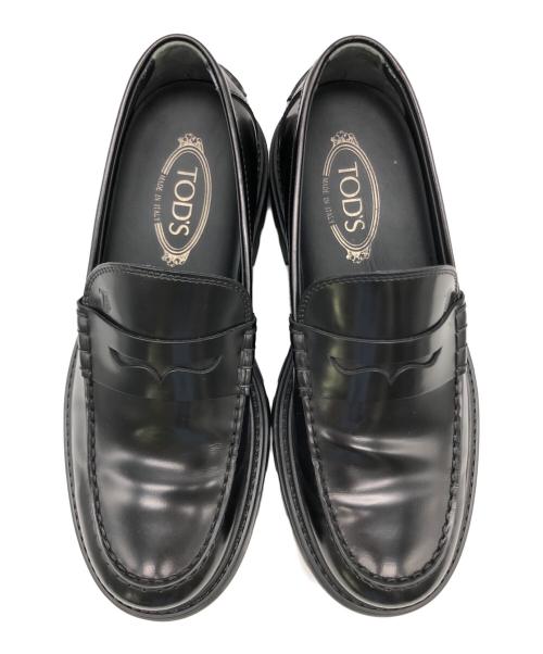 TOD'S（トッズ）TOD'S (トッズ) コインローファー ブラック サイズ:25.5㎝の古着・服飾アイテム