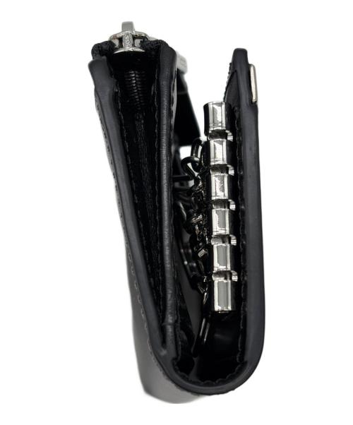 ck Calvin Klein（シーケーカルバンクライン）ck Calvin Klein (シーケーカルバンクライン) コインケース付き5連キーケース ブラック×シルバーの古着・服飾アイテム