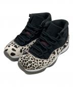 NIKEナイキ）の古着「AIR JORDAN 11 RETRO Animal Instinct」｜ブラック×ホワイト