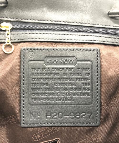 COACH（コーチ）COACH (コーチ) レザーリュック ブラックの古着・服飾アイテム