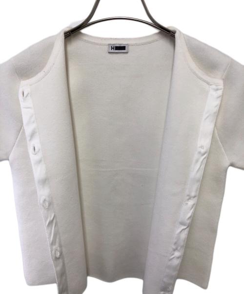H BEAUTY&YOUTH（エイチ ビューティー&ユース）H BEAUTY&YOUTH (エイチ ビューティー&ユース) 薄手カーディガン ホワイト サイズ:SIZE Freeの古着・服飾アイテム
