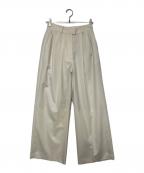 Snidelスナイデル）の古着「ワイドレッグパンツ」｜アイボリー