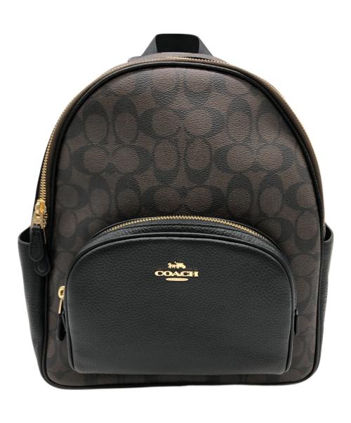 COACH（コーチ）COACH (コーチ) リュック ブラウン×ブラックの古着・服飾アイテム
