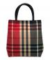 BURBERRY LONDON（バーバリーロンドン）の古着「ミニトートバッグ」｜ベージュ×レッド