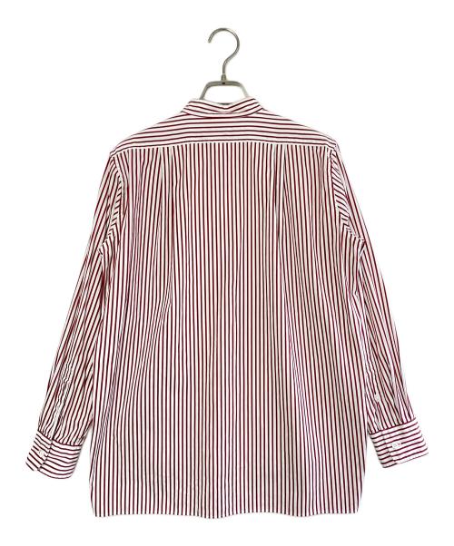 UNION LAUNCH（ユニオンランチ）UNION LAUNCH (ユニオンランチ) ノーカラーシャツ ホワイト×レッド サイズ:SIZE Freeの古着・服飾アイテム