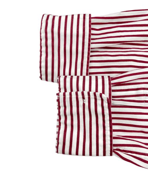 UNION LAUNCH（ユニオンランチ）UNION LAUNCH (ユニオンランチ) ノーカラーシャツ ホワイト×レッド サイズ:SIZE Freeの古着・服飾アイテム
