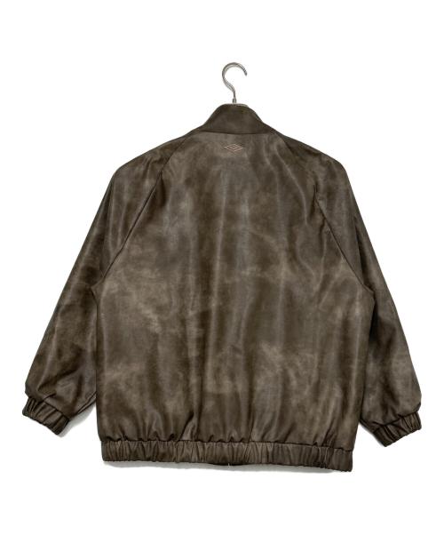 UMBRO（アンブロ）UMBRO (アンブロ) FREAK'S STORE (フリークストア) PU Stand Collar Jacket ブラウン サイズ:SIZE Lの古着・服飾アイテム