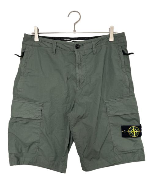 STONE ISLAND（ストーンアイランド）STONE ISLAND (ストーンアイランド) ハーフパンツ オリーブ サイズ:SIZE W30の古着・服飾アイテム