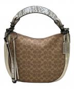 COACHコーチ）の古着「2WAYショルダーバッグ」｜ベージュ×ブラウン