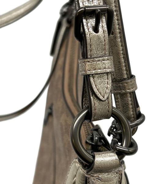 COACH（コーチ）COACH (コーチ) 2WAYショルダーバッグ ベージュ×ブラウンの古着・服飾アイテム