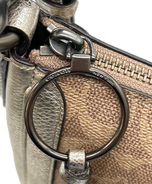 COACH（コーチ）COACH (コーチ) 2WAYショルダーバッグ ベージュ×ブラウンの古着・服飾アイテム