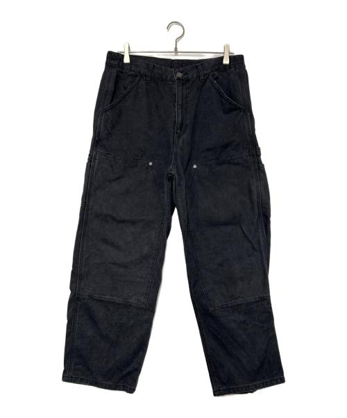 NAUTICA（ノーティカ）NAUTICA (ノーティカ) ダブルニーダックパンツ ブラック サイズ:SIZE Mの古着・服飾アイテム