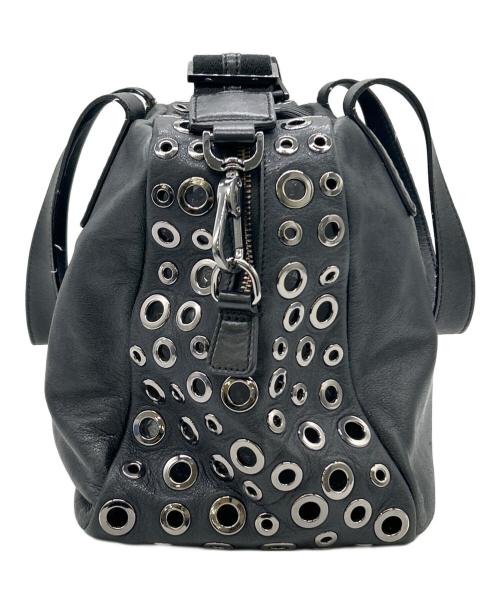 ANYA HINDMARCH（アニヤ・ハインドマーチ）ANYA HINDMARCH (アニヤハインドマーチ) 2WAYバッグ ブラックの古着・服飾アイテム